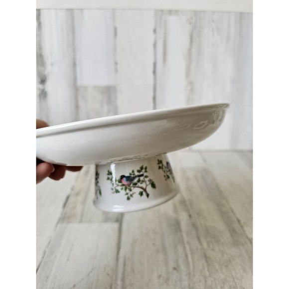 Portmerion hoopoe compote platter bowl birds Britain England tray footed platter - Picture 4 of 8